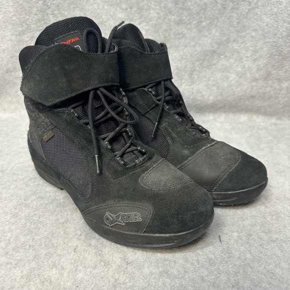 Oxtar Gore-Tex Motorcycle Shoes Mens Size 40 Black Waterproof Riding Boots‎